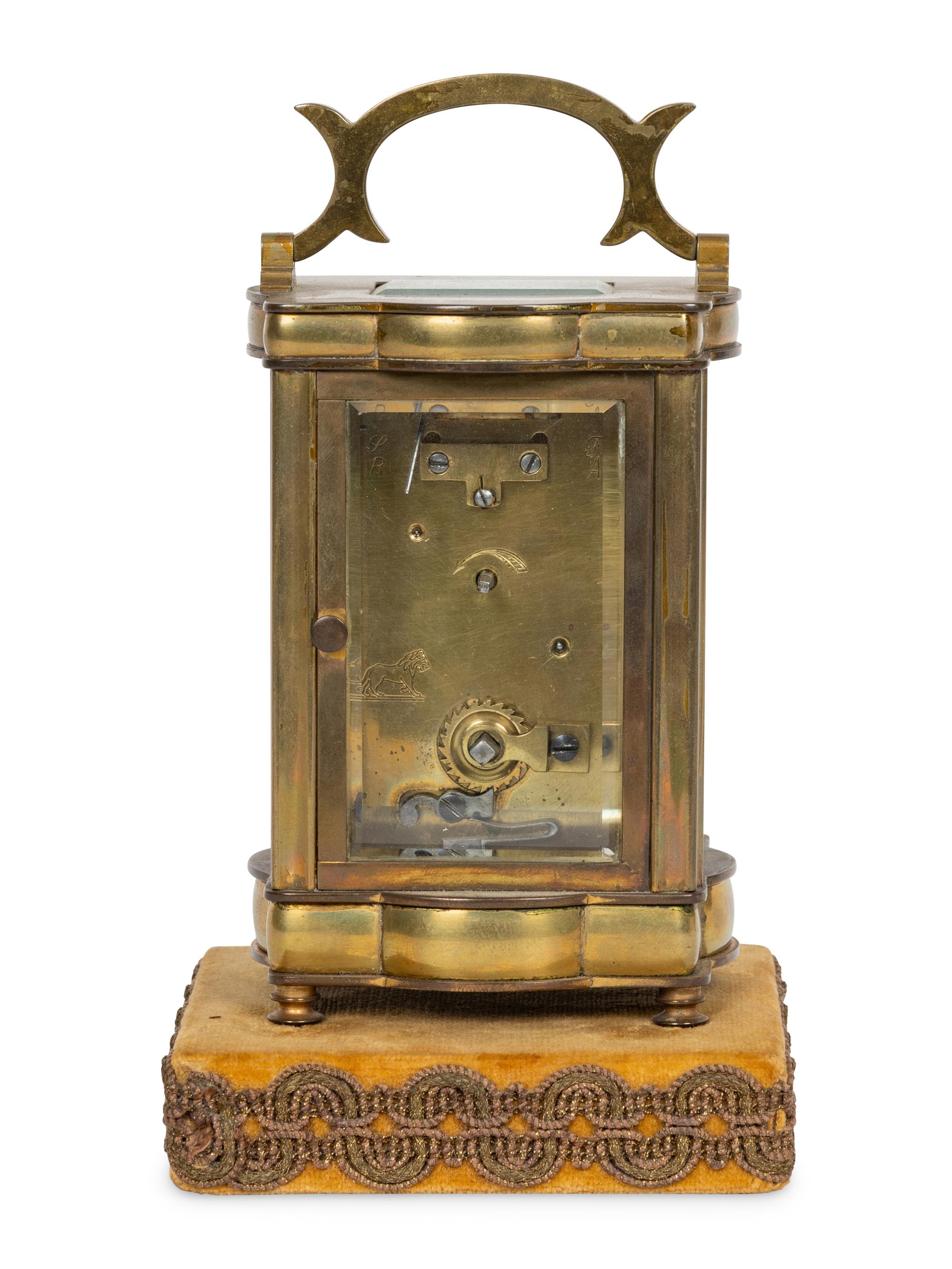 A French Brass Carriage Clock