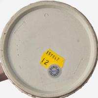 A Wedgwood Harry Barnard (1862-1933) Designed Lilac Dip Jasper Motto Mug UK, circa 1900