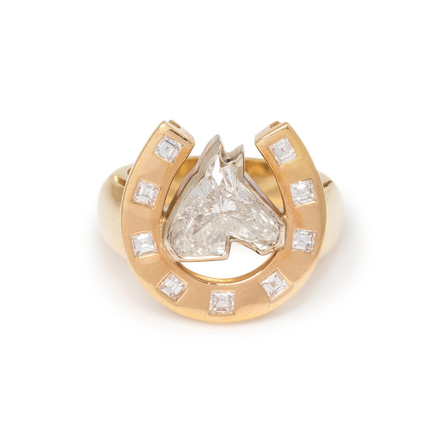 HORSE DIAMOND RING