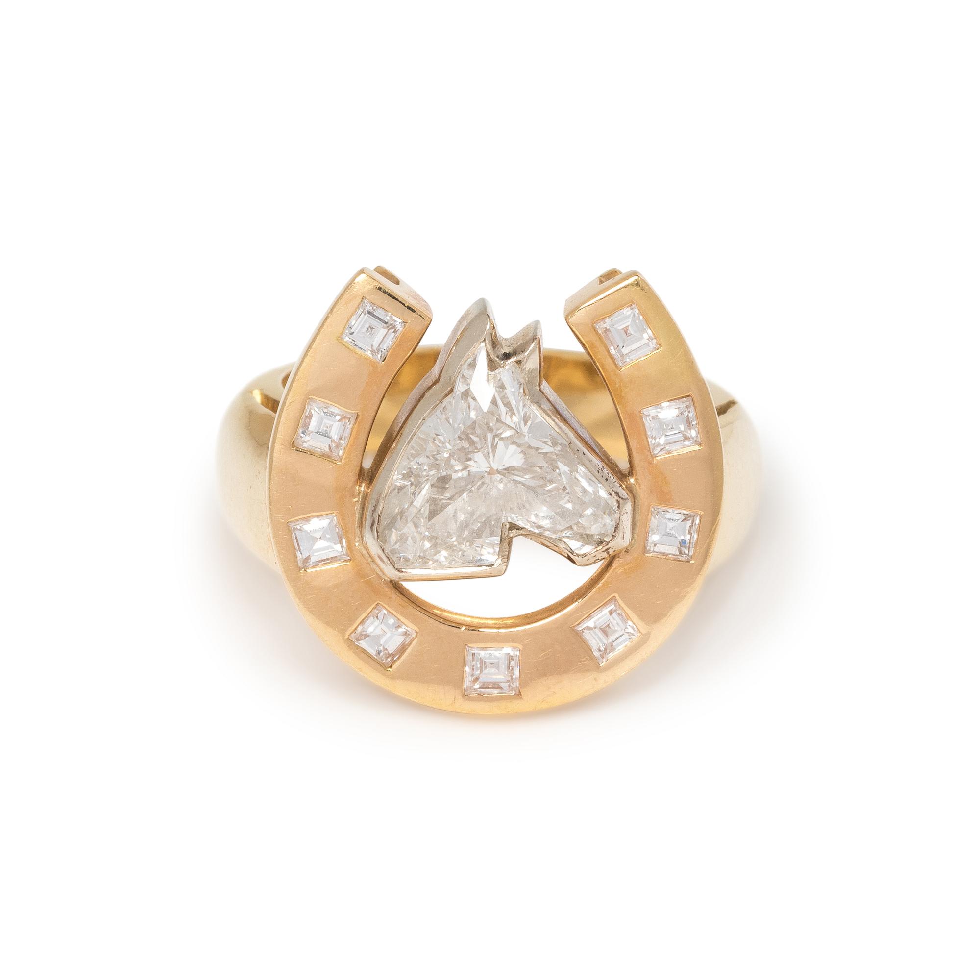 HORSE DIAMOND RING