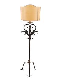 A Continental Iron Floor Lamp