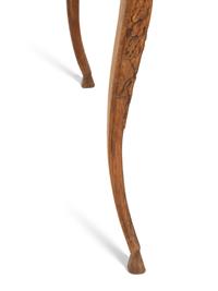 A Régence Style Carved Oak Marble Top Side Table