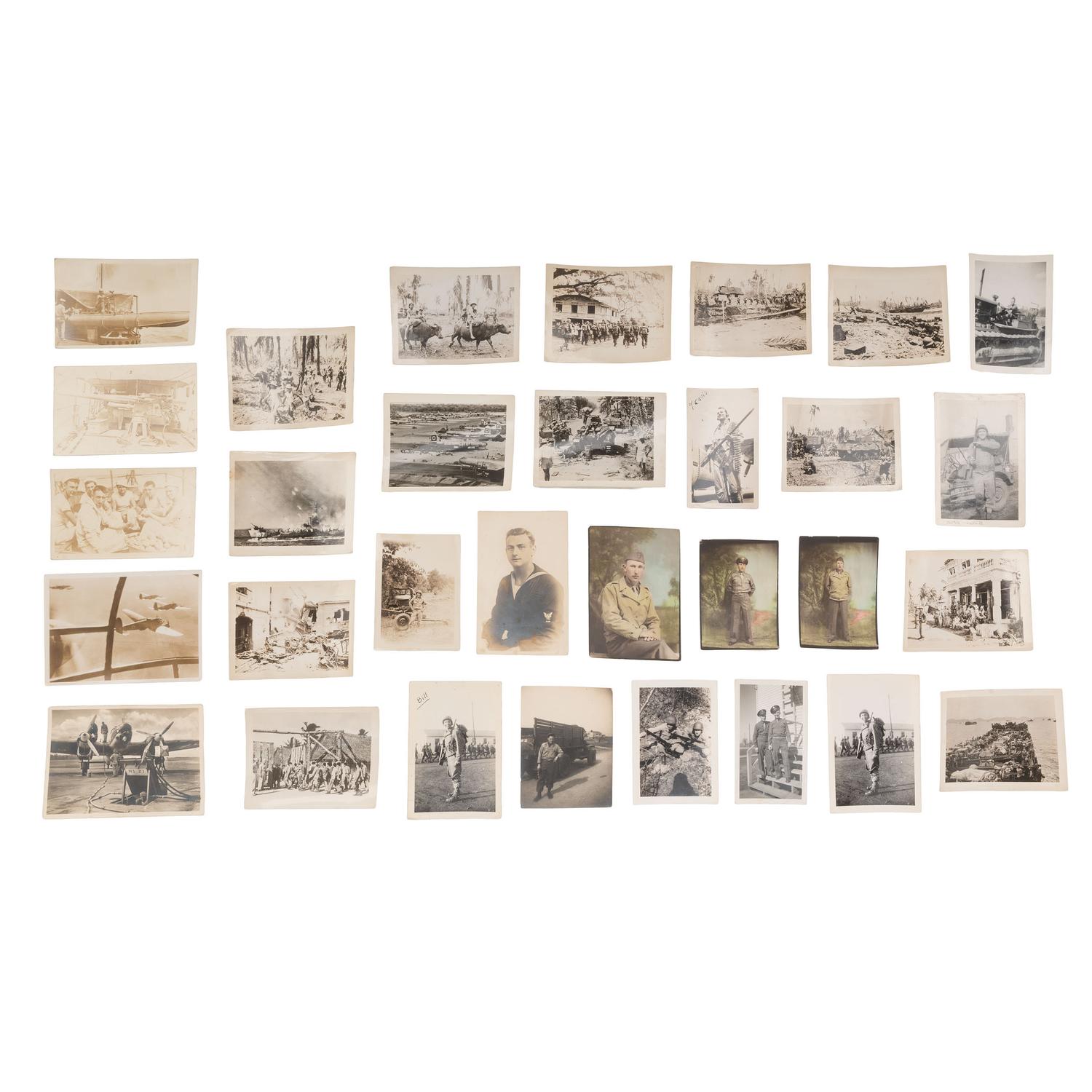 [WWI-WWII]. Extensive collection of photographs and stereocards taken during World Wars I and II.