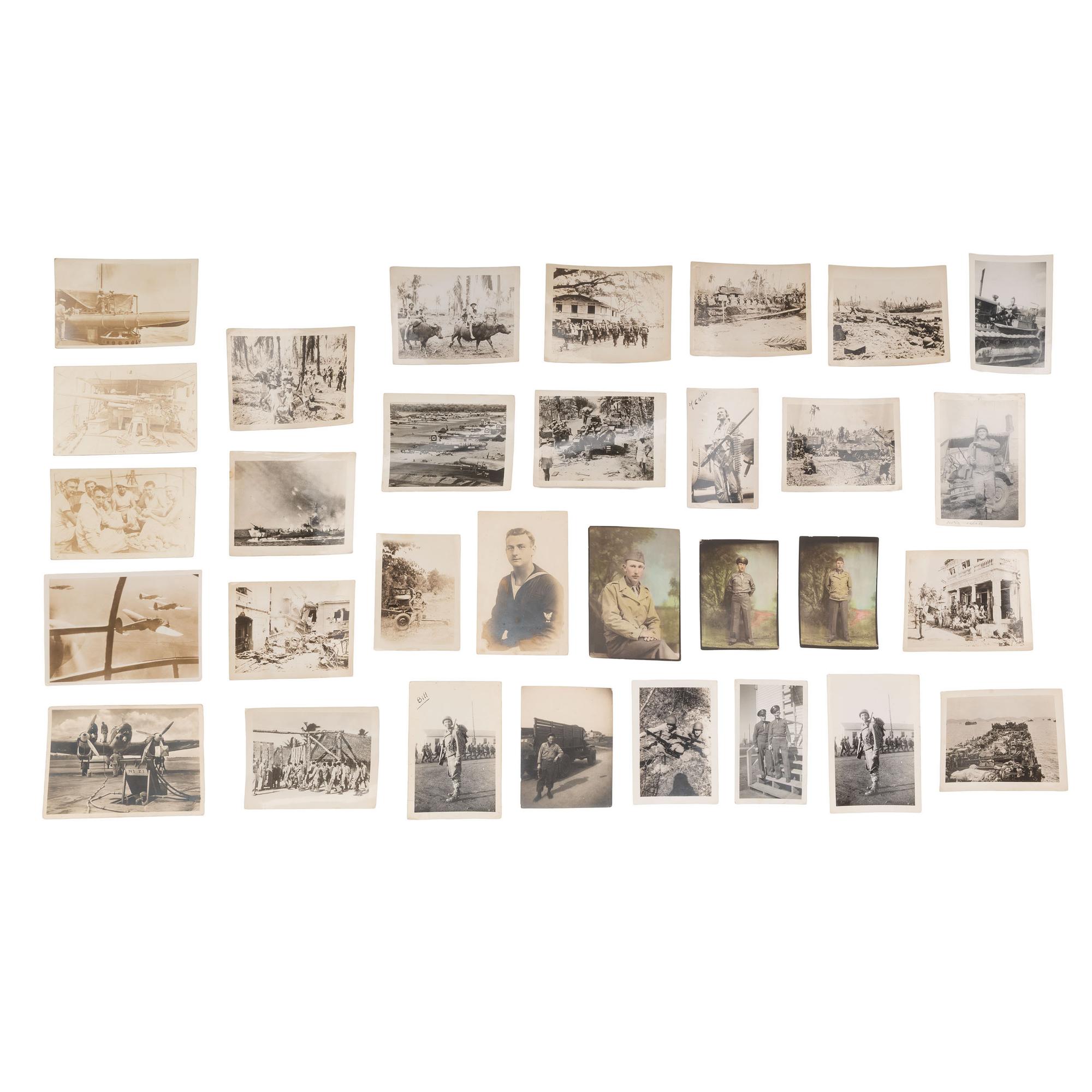 [WWI-WWII]. Extensive collection of photographs and stereocards taken during World Wars I and II.
