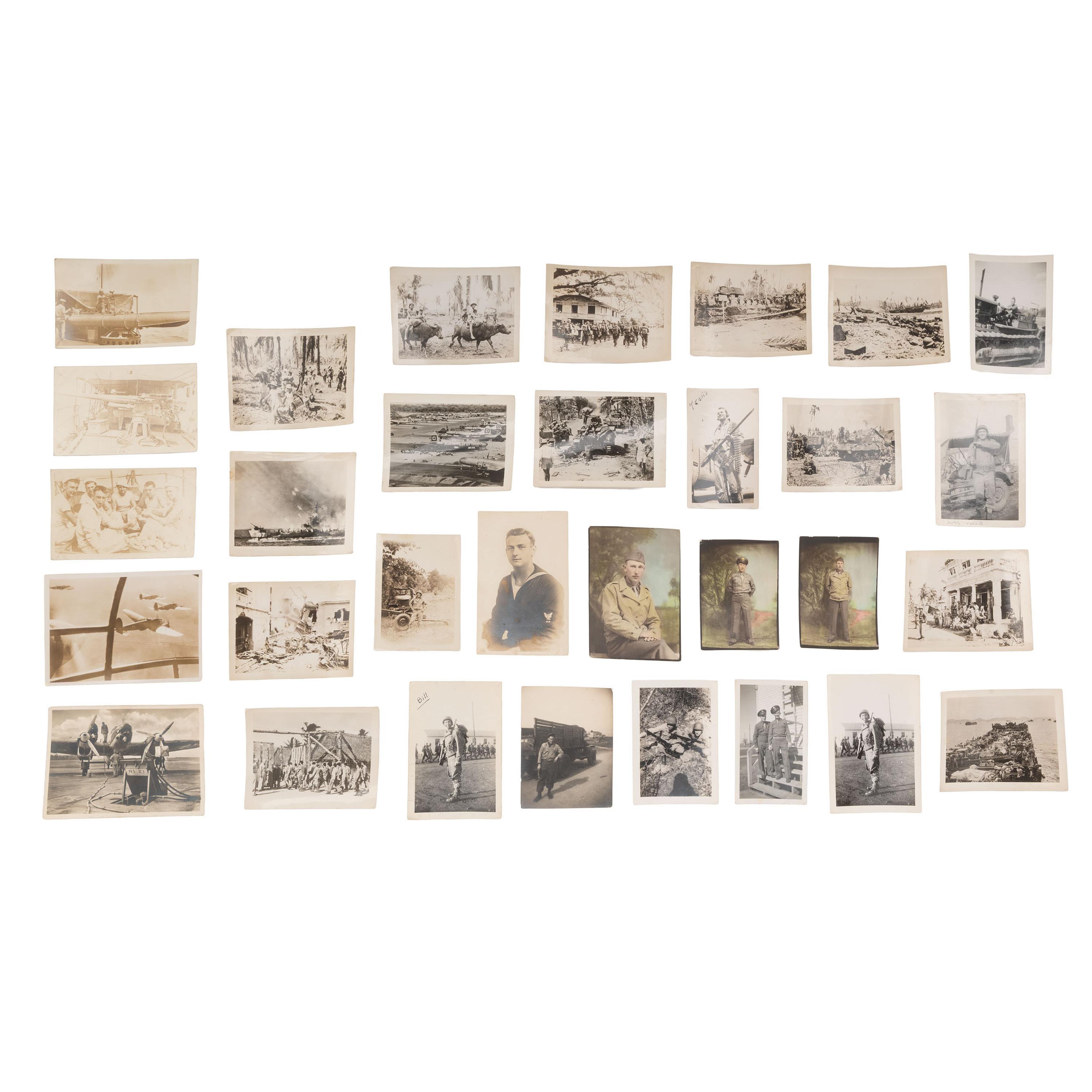 [WWI-WWII]. Extensive collection of photographs and stereocards taken during World Wars I and II.