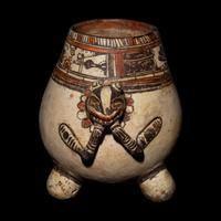 A Nicoya Polychrome Effigy Vessel