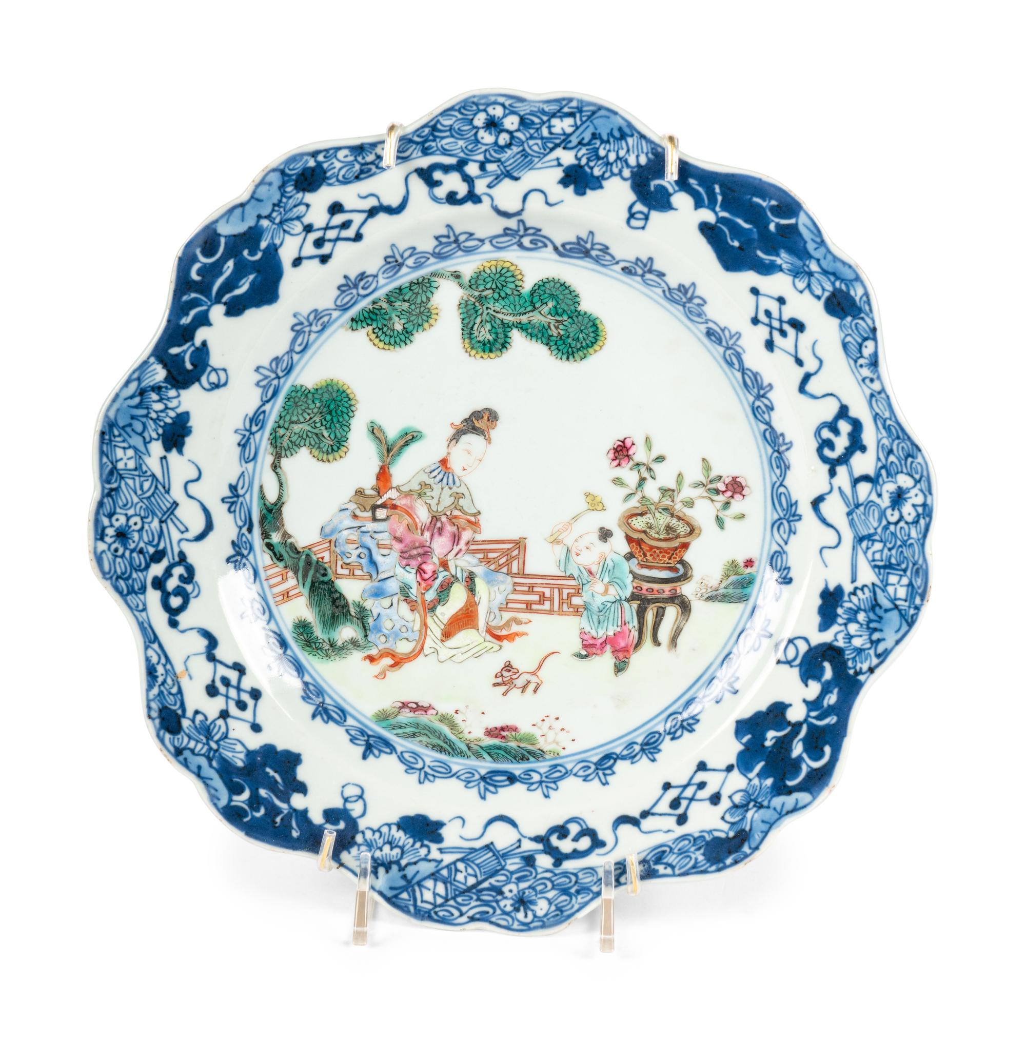 A Pair of Chinese Export Porcelain Plates
