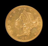 A United States 1861 Liberty Head $20 Gold Coin