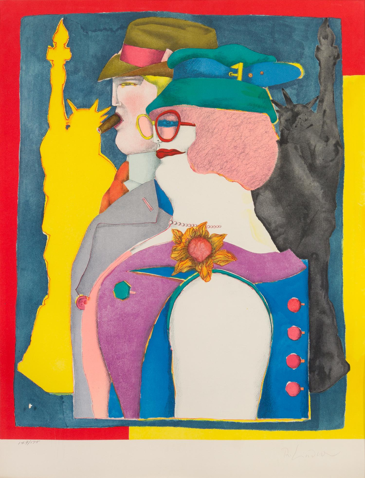 Richard Lindner, (American/German, 1901-1978), Fun City, 1971 (portfolio of fourteen together with original plexiglass portfolio box, j