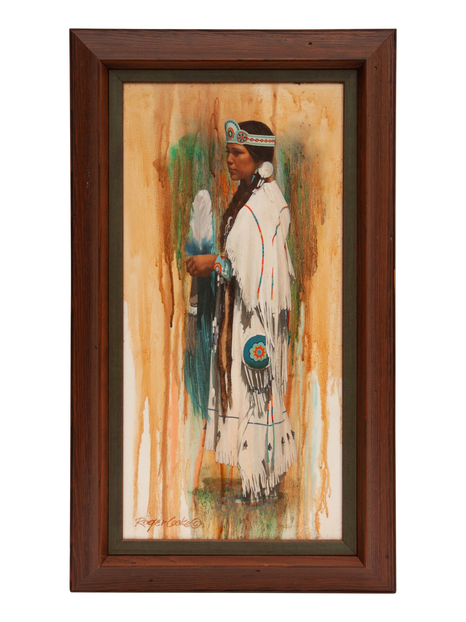 Indian Girl with Feather