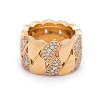 CARTIER, YELLOW GOLD AND DIAMOND 'LA DONA' RING