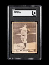 A 1940 Play Ball Joe DiMaggio Baseball Card No. 1 (SGC 1)