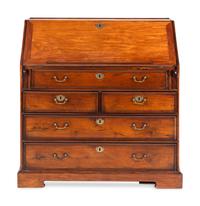 An Anglo-Indian Padouk Slant-Front Bureau
