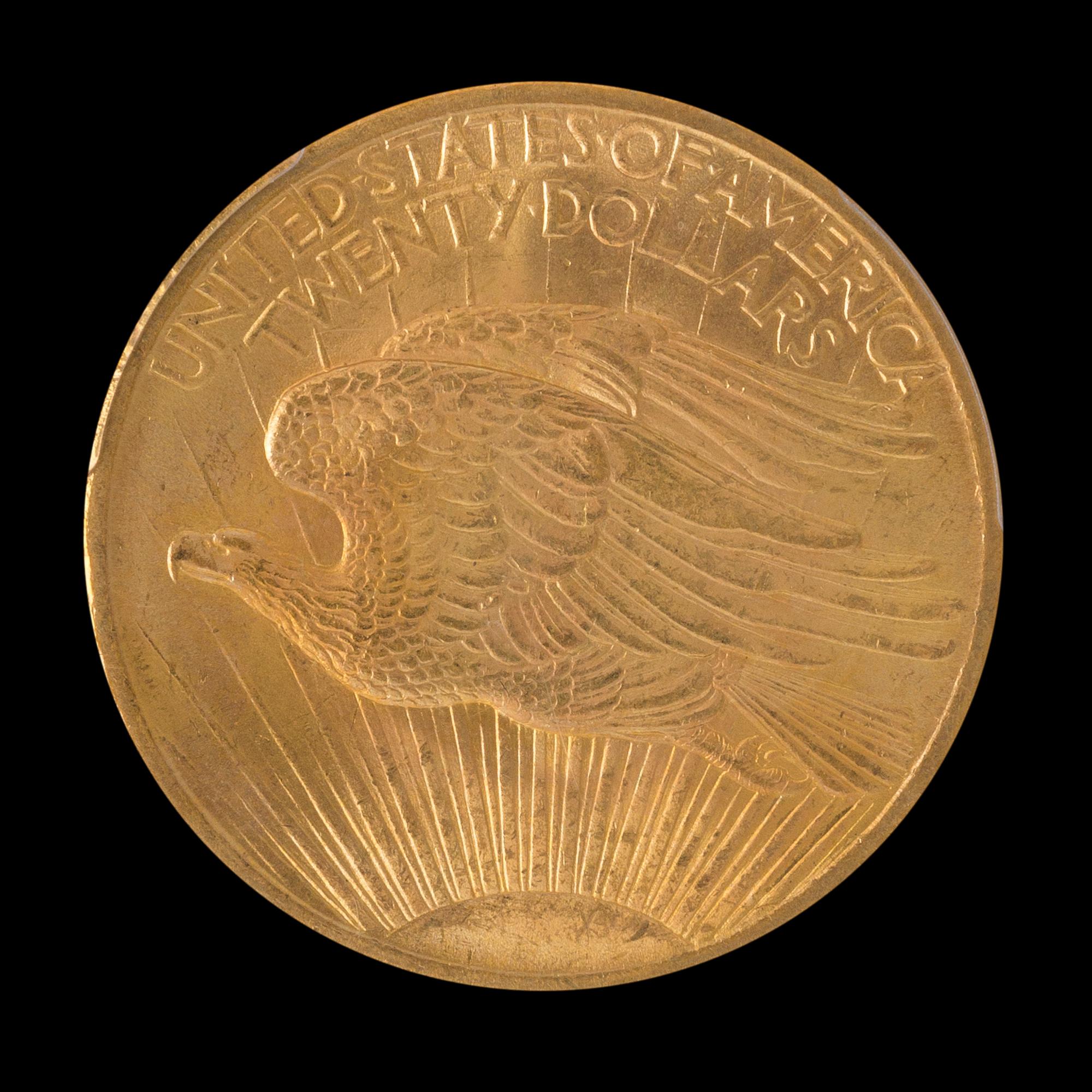 A United States 1907 Saint-Gaudens $20 Gold Coin