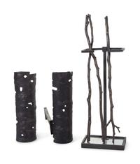 A Group of Metal Fireplace Articles