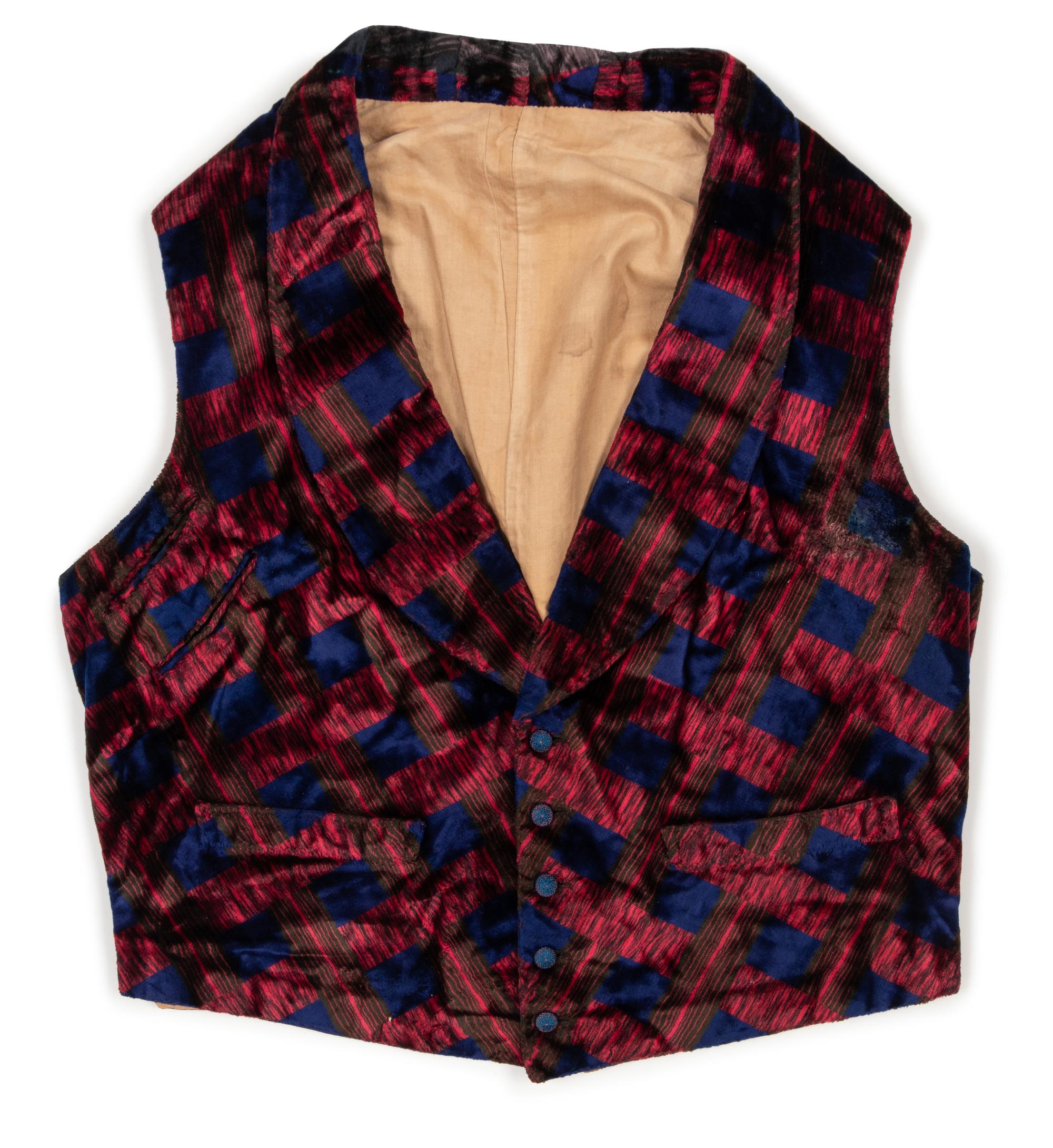 Three Men's 19th Century Waistcoats/Vests, 1840-60