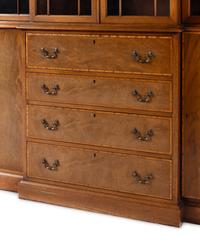 A Federal Style Beacon Hill Collection Mahogany Breakfront