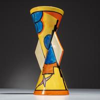 Clarice Cliff (English, 1899–1972) — Sunray pattern Yo Yo Vase