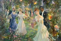 Frederic John Lloyd Strevens, (British, 1902-1990), Evening Fete