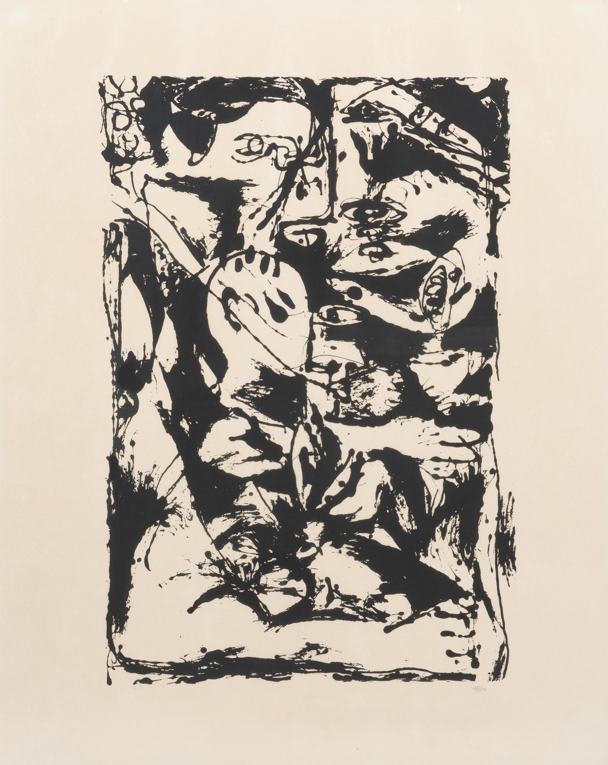 A Pair of Prints from Untitled Portfolio , 1951 (printed in 1964 by Lee Krasner and the Pollock Estate)