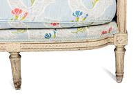 A Louis XVI Cream-Painted Lit du Jour