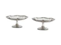 A Pair of American Silver Compotes