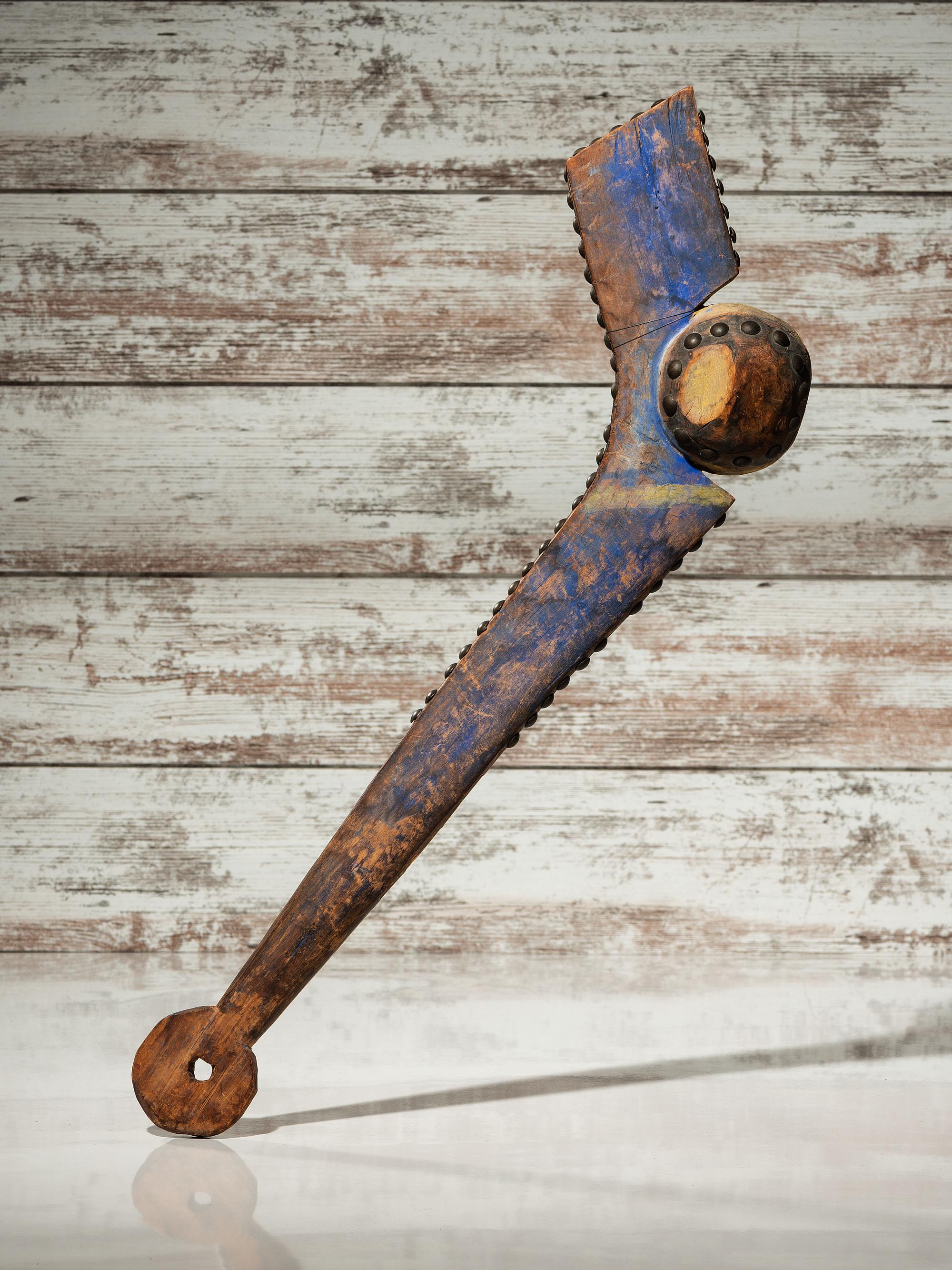 Eastern Plains Painted and Tacked Gunstock Ball Club