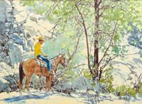 Ross Stefan, (American, 1934-1999), Border Country Vaquero