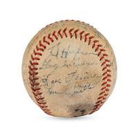 A 1945 St. Louis Browns Team Signed Autograph Baseball