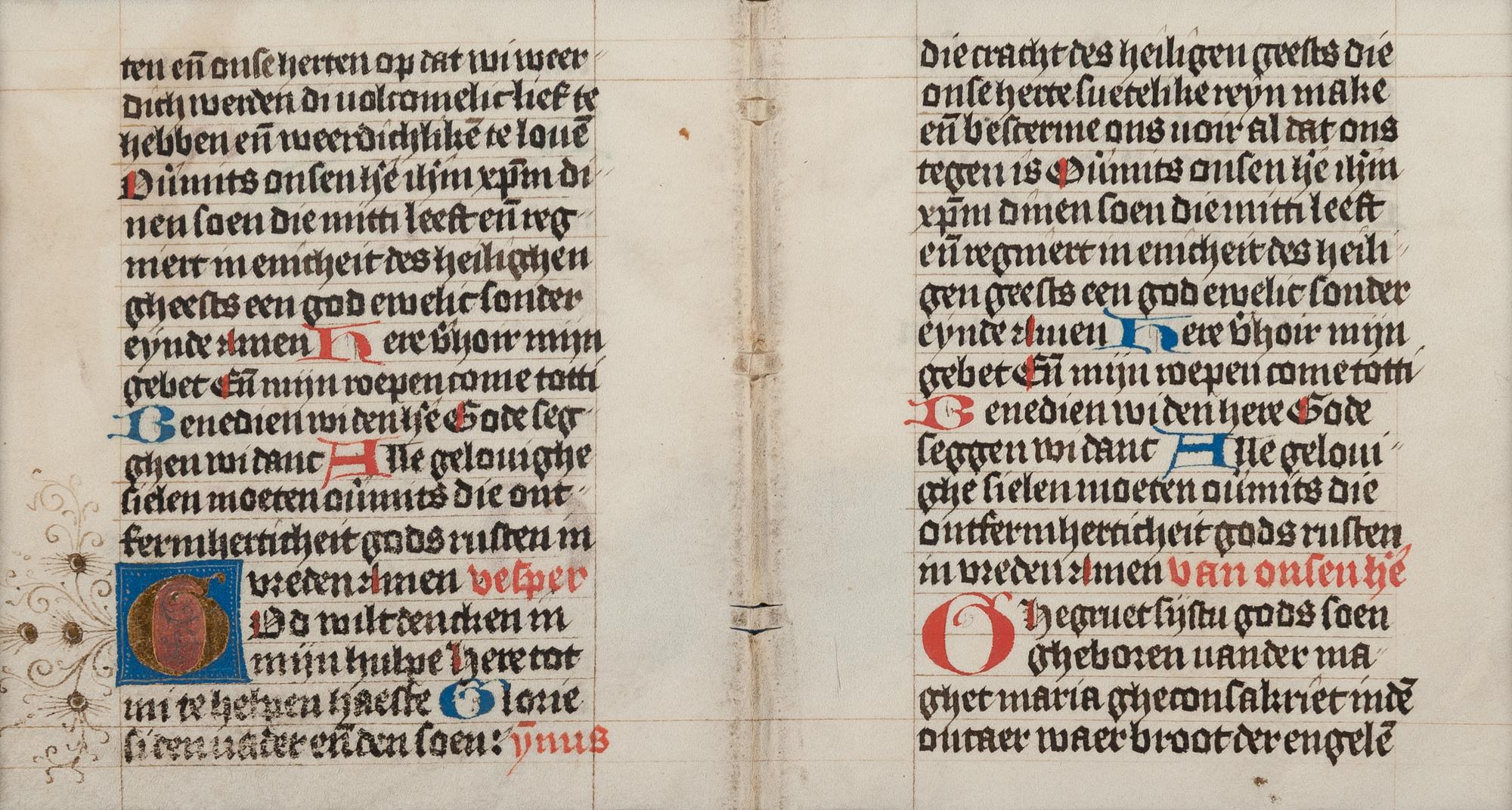 [MANUSCRIPT LEAVES -- BIBLES]. A group of 4 manuscript leaves on vellum, matted together, comprising: