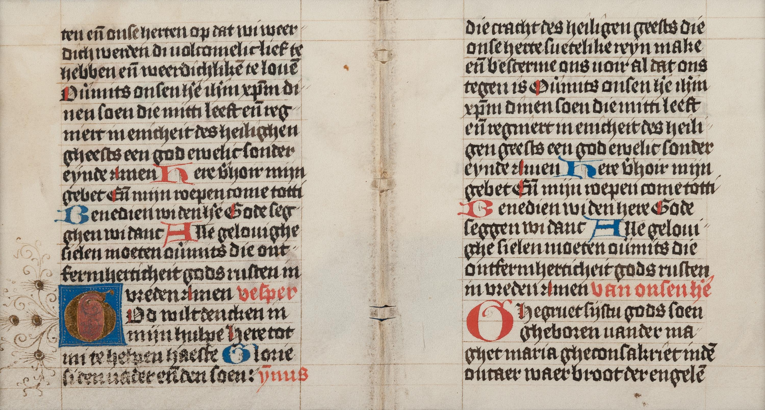 [MANUSCRIPT LEAVES -- BIBLES]. A group of 4 manuscript leaves on vellum, matted together, comprising: