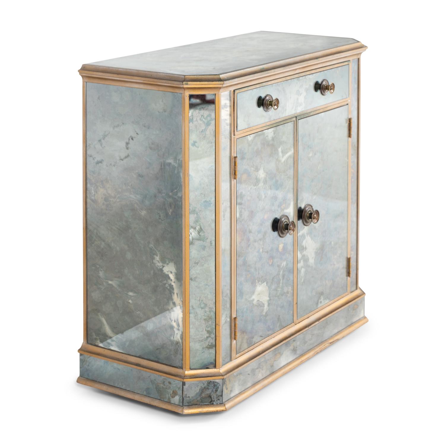 A Contemporary Mirrored Cabinet