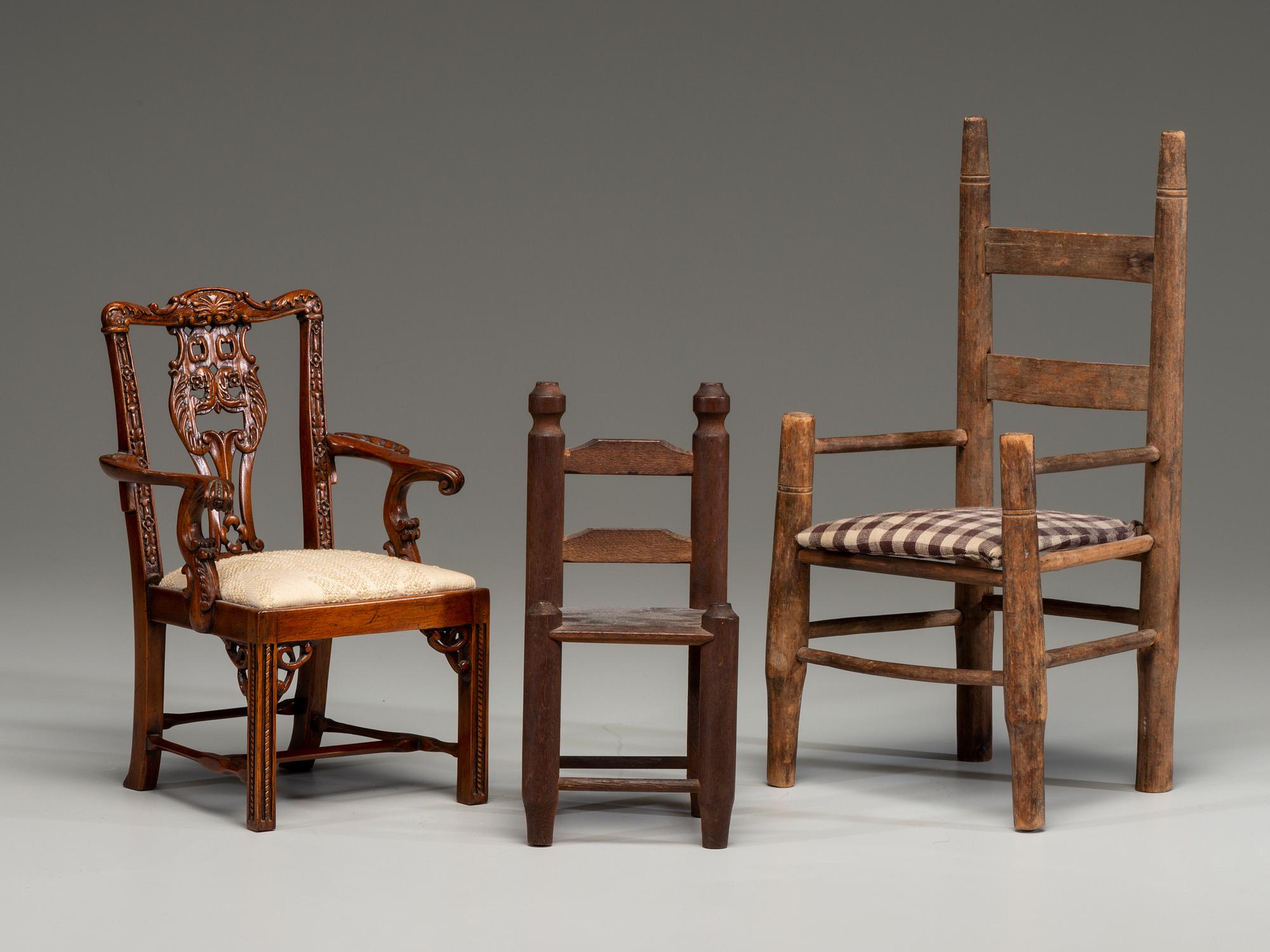 Three Doll's Chairs