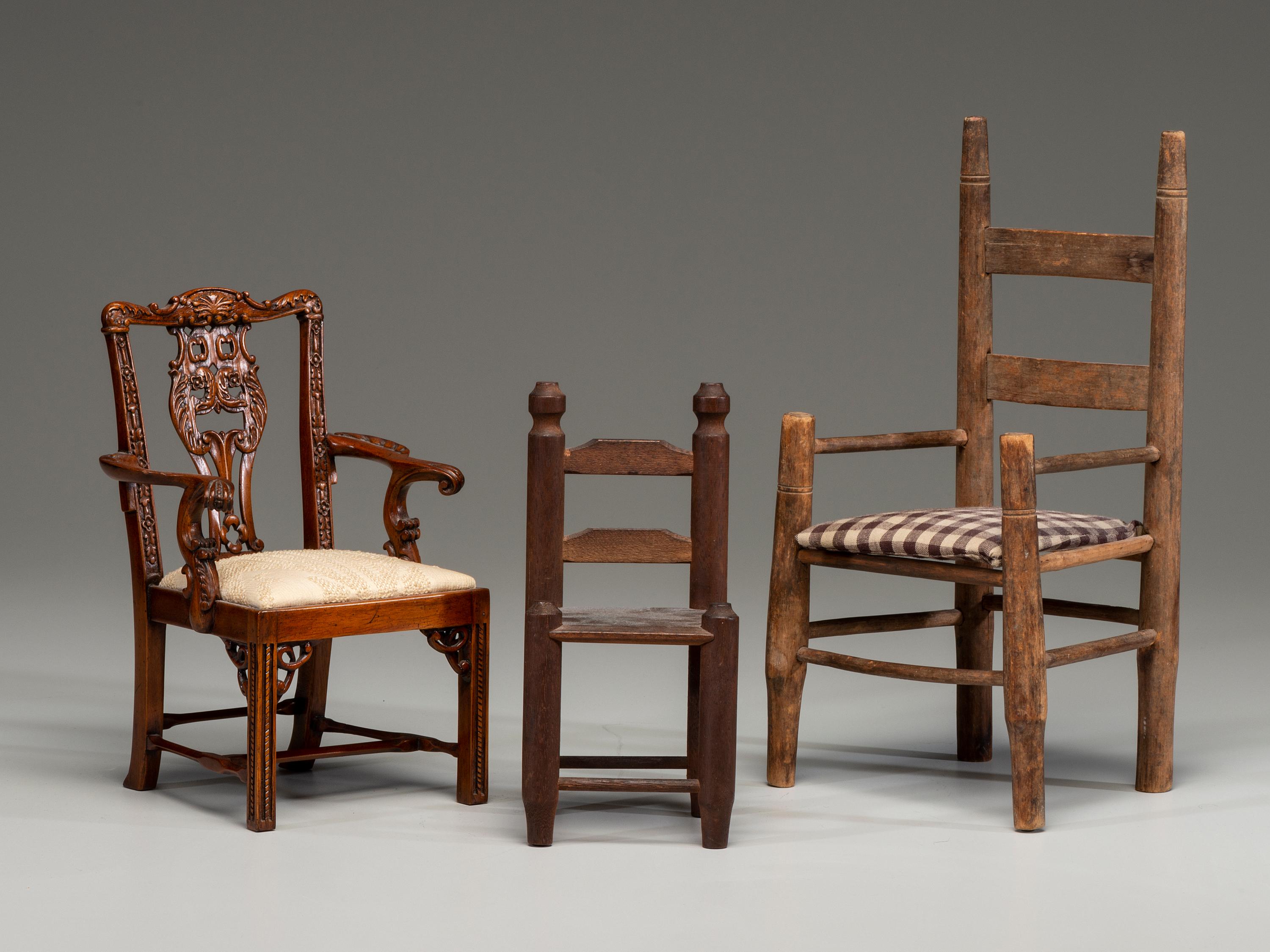 Three Doll's Chairs