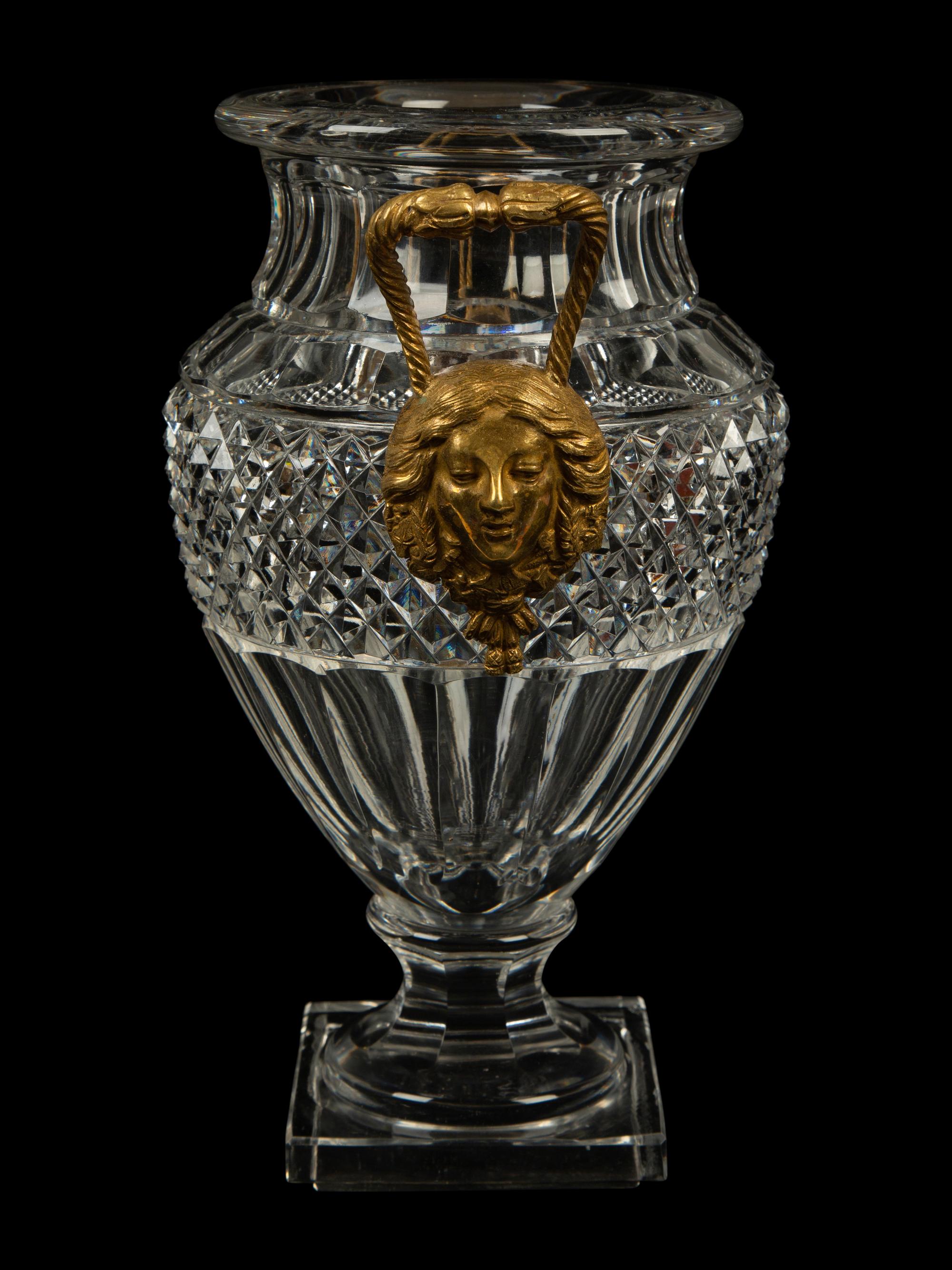 A Gilt Bronze Mounted Cut Crystal Urn — 19TH/20TH CENTURY