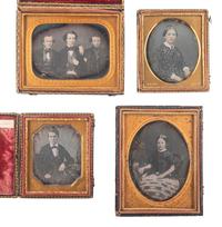 [EARLY PHOTOGRAPHY]. A group of 14 daguerreotypes by Pollock of Baltimore, MD, including: