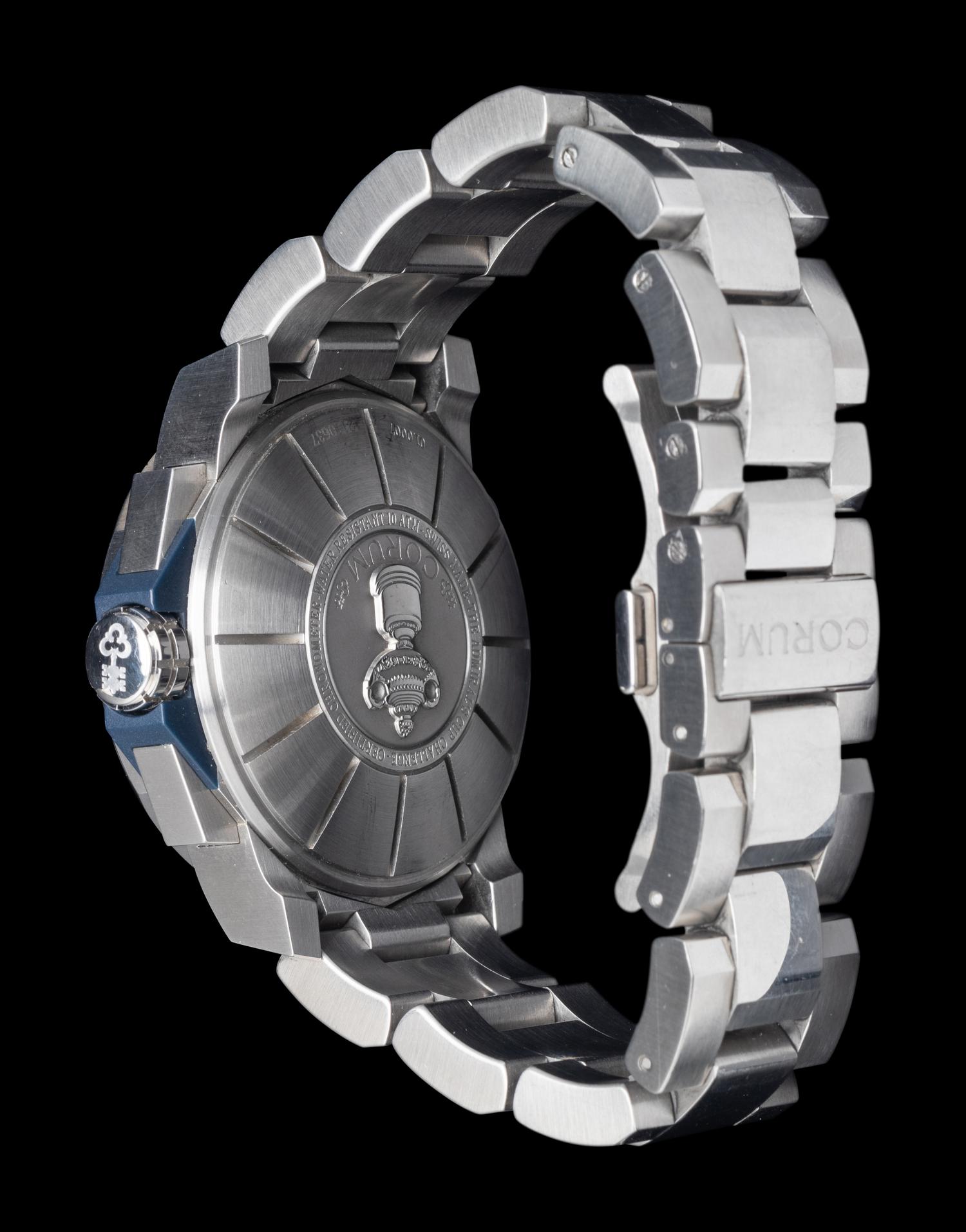CORUM, STAINLESS STEEL 'ADMIRAL'S CUP' WATCH