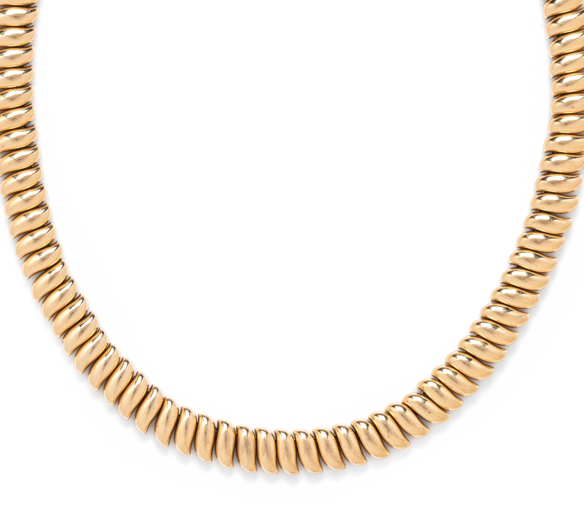 FISHER & CO., YELLOW GOLD NECKLACE