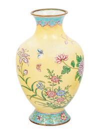 Three Chinese Canton Enamel on Copper Articles