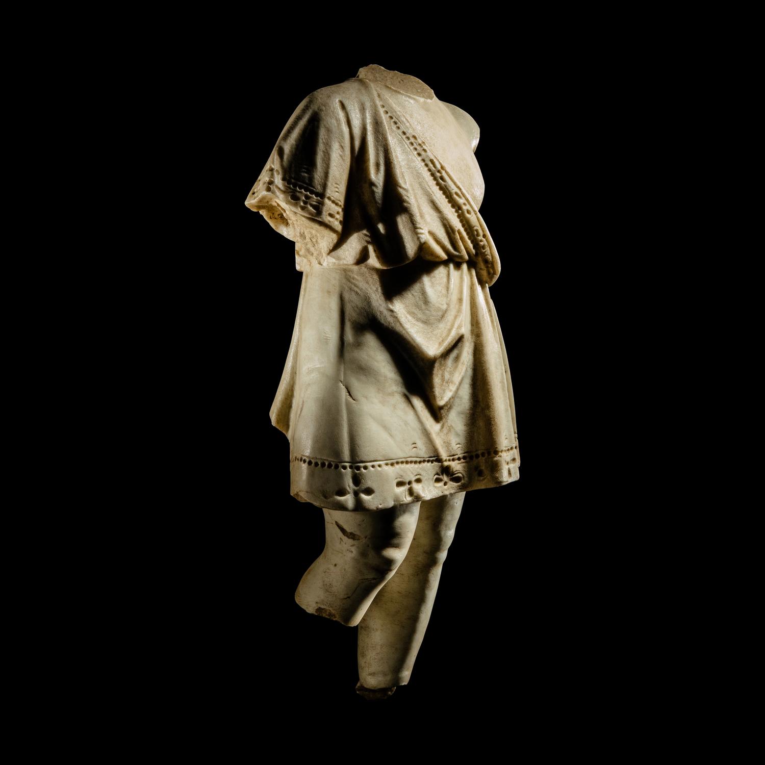 A Roman Style Marble Torso of a Child