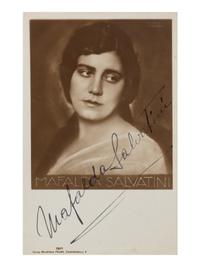 [20TH-CENTURY OPERA SINGERS]. A group of 5 signed photographs or photographic postcards of opera singers from the 1920s, comprising images of: