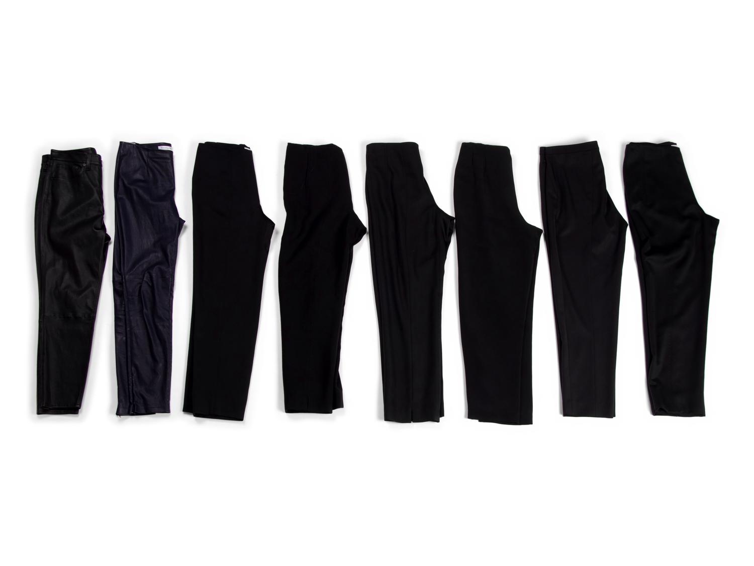 Eight Pairs of Designer Pants: One Rag and Bone, Five Ralph Rucci, One Bill Blass, and One Christian Dior