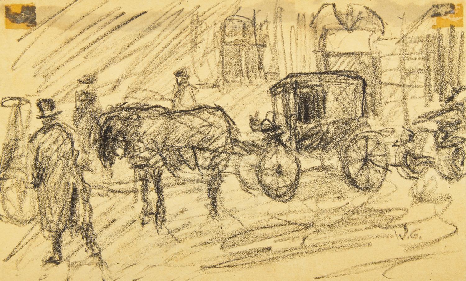 Study for Fryeburg Fair II; together with a companion (2)