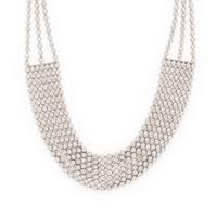 White Gold and Diamond Swag Necklace