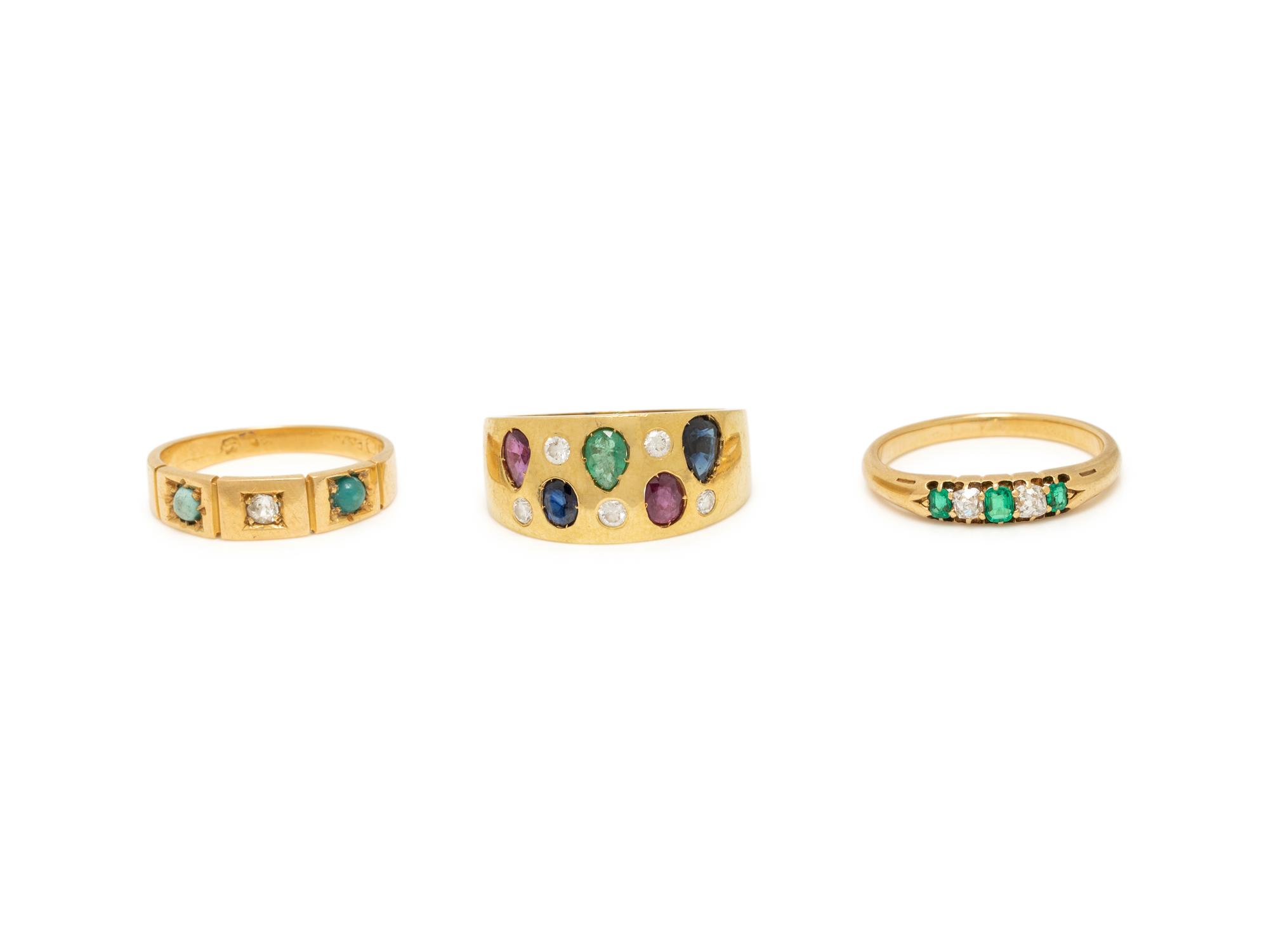 COLLECTION OF MULTIGEM RINGS