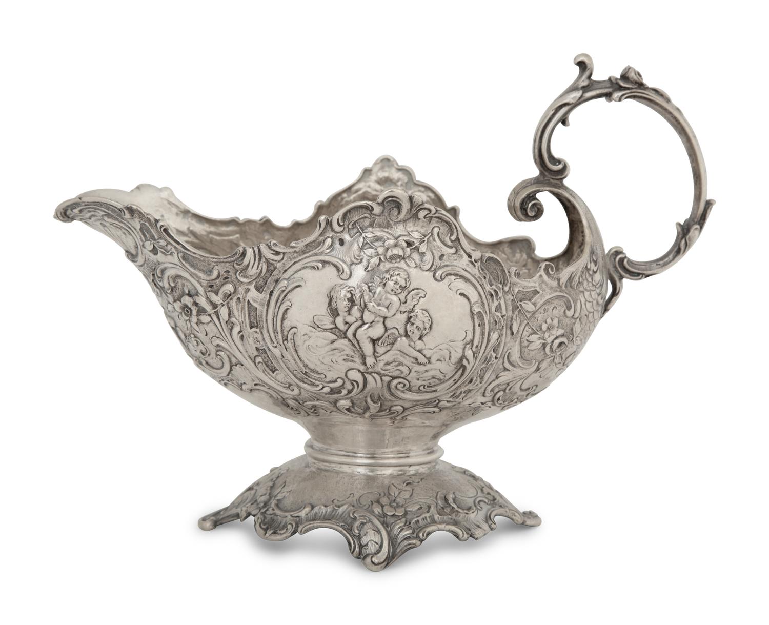 A German Silver Sauce Boat