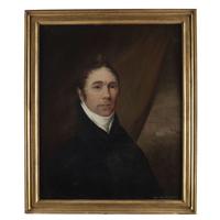 Attributed to Cephas Thompson (1775-1856) Portraits of Mr. and Mrs. Smith, Baltimore, MD, dated "1828"