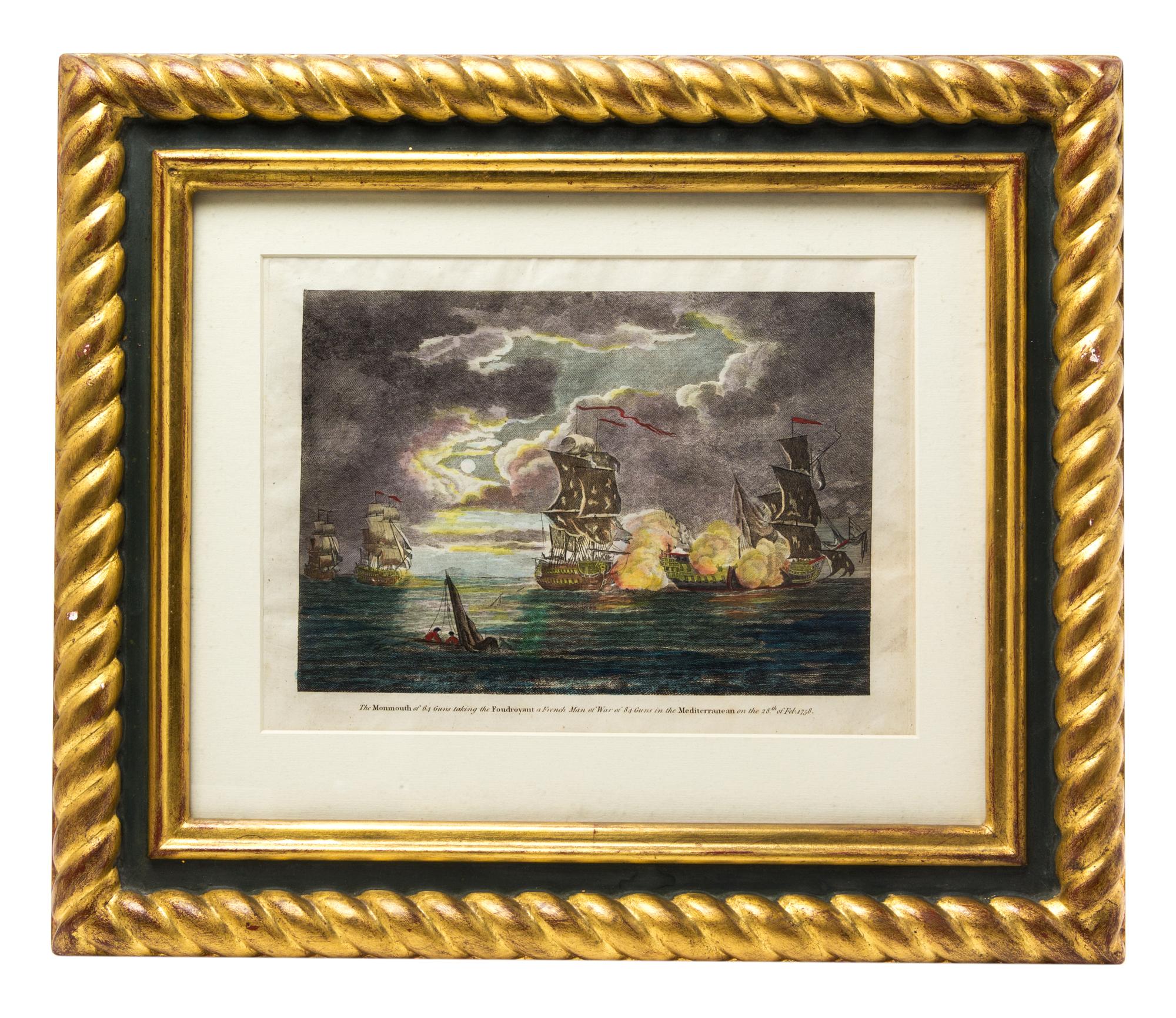 Three English Handcolored Engravings 7 x 9 7/8 inches. — 19TH CENTURY