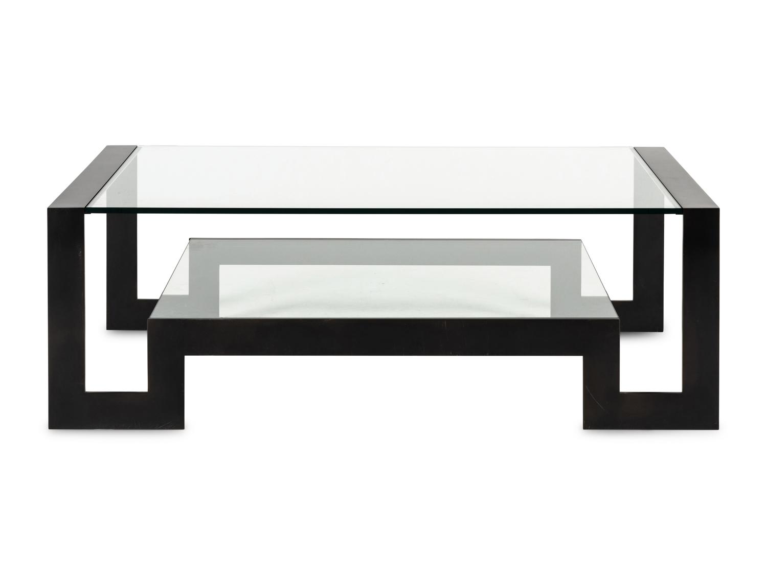 A John Boone Steel and Glass Low Table