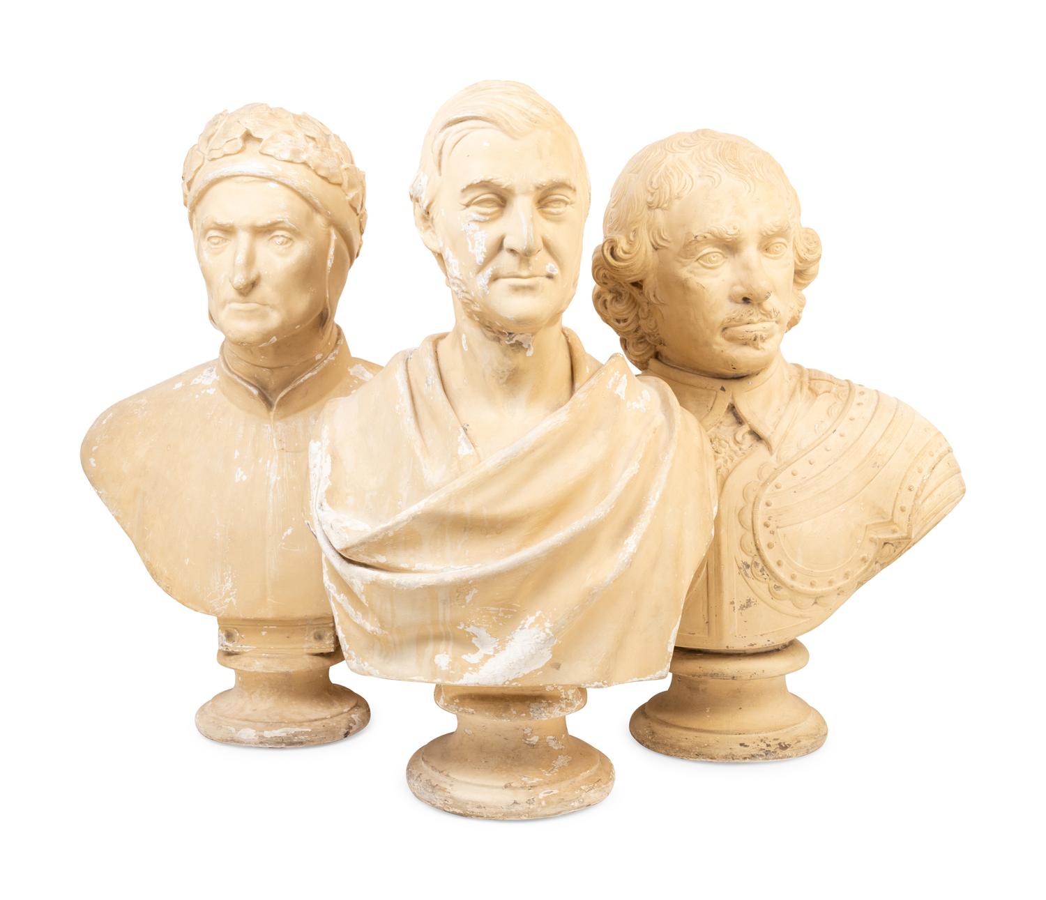 Three Plaster Busts
